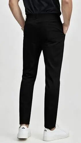 Erkaklar uchun moda tor bichimli kostyum shimlar kundalik biznes tor stretch shimlar golf shimlari - 2