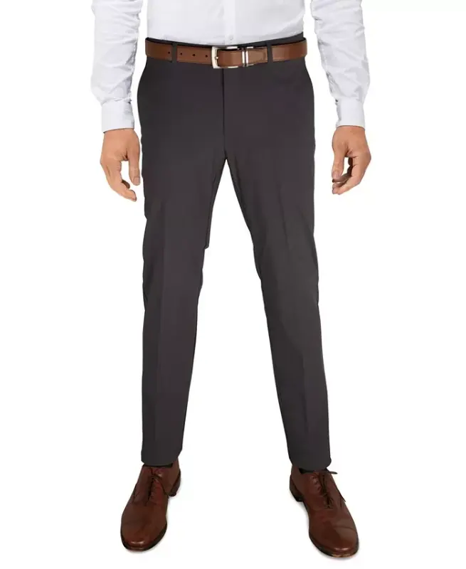 Erkaklar uchun Modern-Fit TH Flex Stretch Solid Performance Shimlari — Kulrang - TOMMY HILFIGER