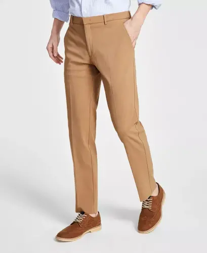 Erkaklar uchun Modern-Fit TH Flex Stretch Solid Performance Shimlari - Och bej - 3