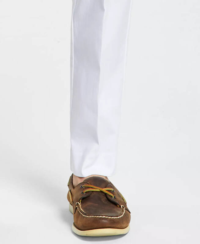 Erkaklar uchun Modern-Fit TH Flex Stretch Solid Performance Shimlari - Oq - 7