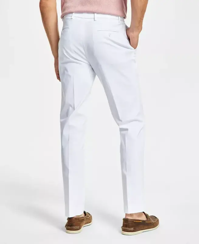 Erkaklar uchun Modern-Fit TH Flex Stretch Solid Performance Shimlari - Oq - 3