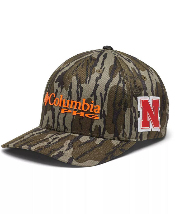 Erkaklar uchun Mossy Oak Camo Nebraska Huskers Bottomland Flex shlyapa Camo - 1