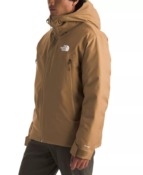 Erkaklar uchun Mountain Range Logo Down Utility Brown pidjak - 3