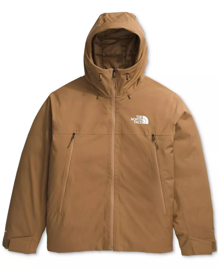 Erkaklar uchun Mountain Range Logo Down Utility Brown pidjak - 5