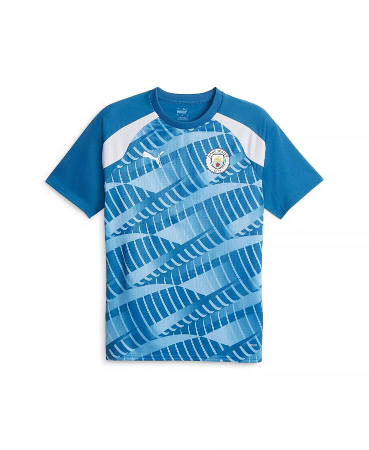 Erkaklar uchun Moviy Manchester City 2023/24 Pre-Match Jersey Blue - 2