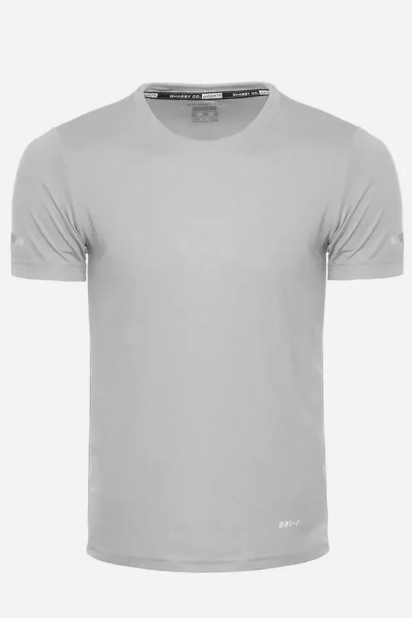 Erkaklar uchun namlikni yutadigan tez quriydigan sport texnologiyali sport t-shirt - 2