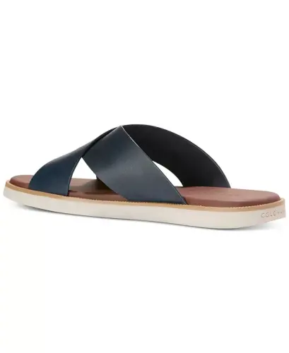 Erkaklar uchun Nantucket Cross Strap Slip-On Slide Sandallari - 6