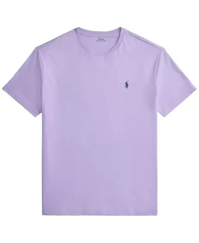 Erkaklar uchun naqshli Pony klassik bichimdagi T-shirt - Pudra binafsha - 5