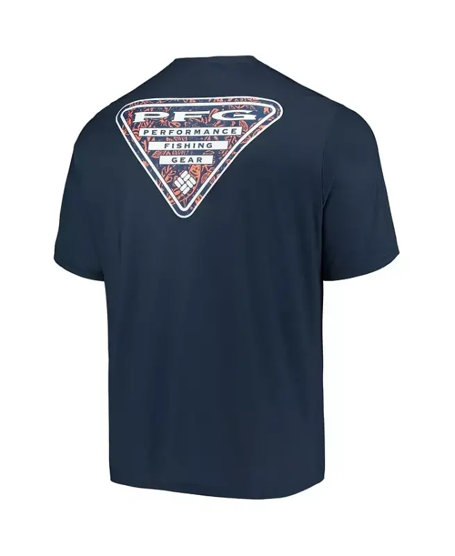 Men's Navy Auburn Tigers Terminal Tackle Omni-Shade T-shirt - 2