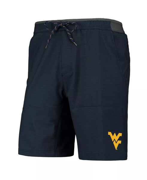 Erkaklar uchun Navy West Virginia Mountaineers Twisted Creek Omni-Shield Shortlari Navy - 3