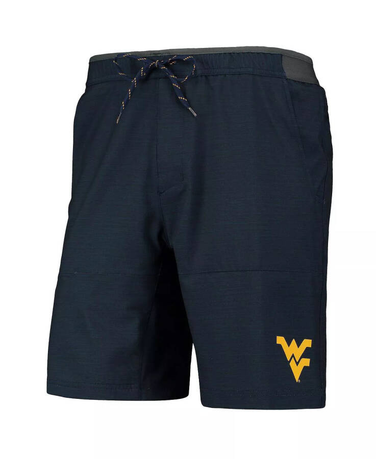 Erkaklar uchun Navy West Virginia Mountaineers Twisted Creek Omni-Shield Shortlari Navy - 3