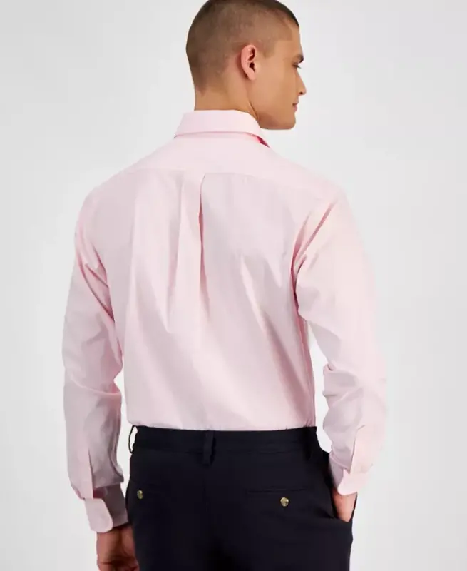 Erkaklar uchun oddiy bichimli ignabargli ko'ylak, Modazone-Rose Shadow uchun yaratilgan - 3
