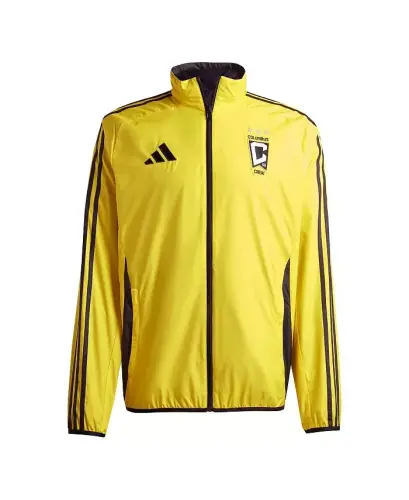 Erkaklar uchun oltin/qora Columbus Crew 2025 gimni ikki tomonlama to'liq fermuarli kurtka - sariq, qora - 1