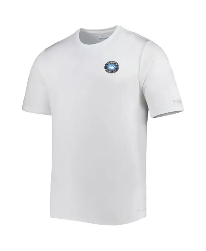 Erkaklar uchun oq Charlotte FC Terminal Tackle Omni-Shade Futbolka - Oq - 3