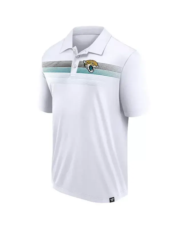 Erkaklar uchun oq Jacksonville Jaguars G'alaba uchun biz Interlock Polo ko'ylagi - 2
