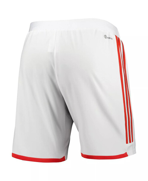 Erkaklar uchun oq New England Revolution 2023 Away AEROREADY Authentic Shorts White - 8