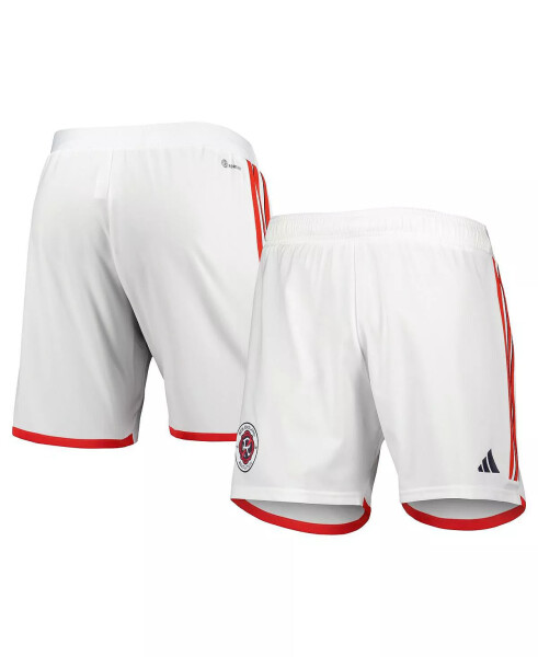 Erkaklar uchun oq New England Revolution 2023 Away AEROREADY Authentic Shorts White - 1