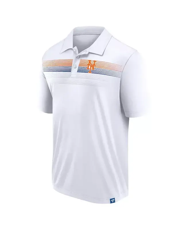Erkaklar uchun oq Nyu-York Mets katta bo'yli g'alaba biz uchun Interlock Polo ko'ylak - 3