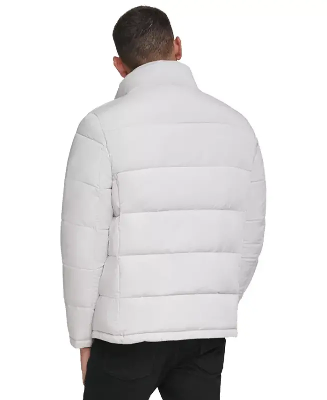 Erkaklar uchun o'rnatilgan bib detallari bilan puffer, Modazone-Frost uchun yaratilgan - 5