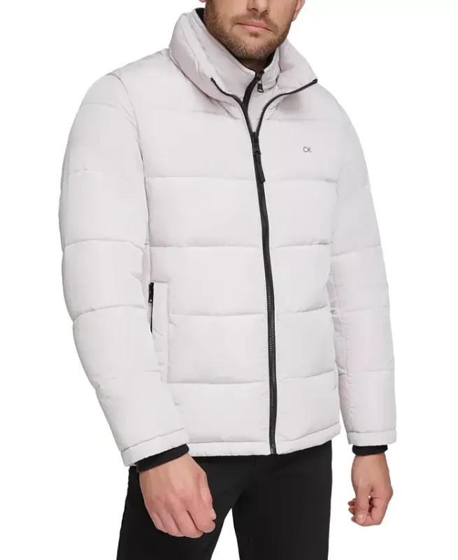 Erkaklar uchun o'rnatilgan bib detallari bilan puffer, Modazone-Frost uchun yaratilgan - 4