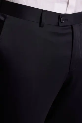 Erkaklar uchun Parlament Slim Fit Shal Yaka Yelekli To'y Kostyumi - 7