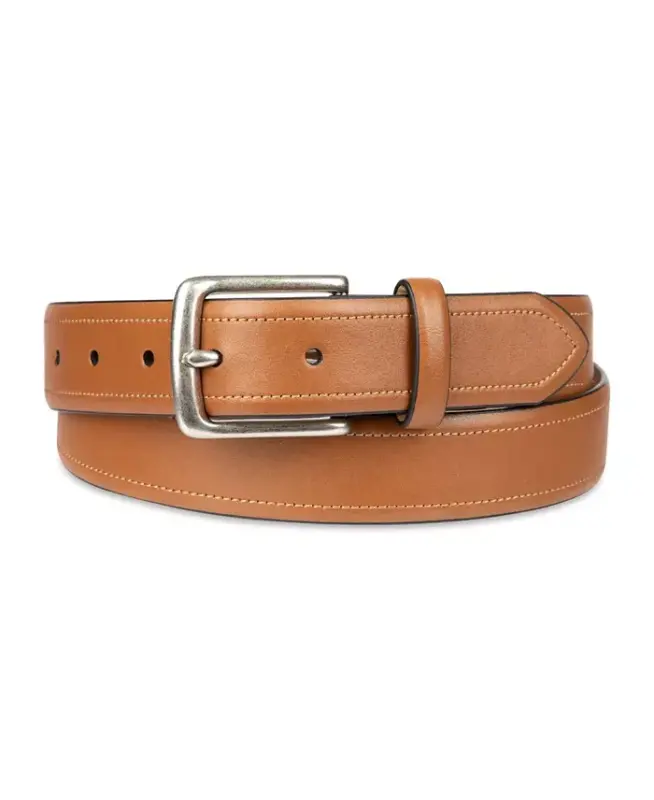 Men's Feather Edge Contrast Casual Belt - CLUB ROOM