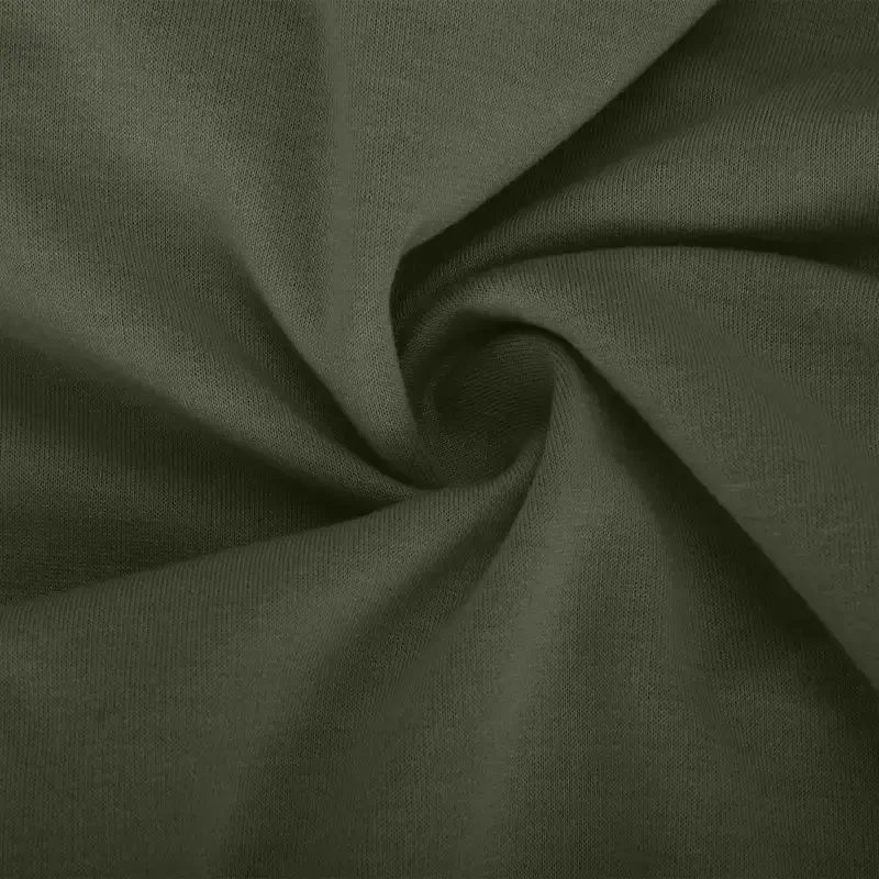 Erkaklar uchun paxtadan tikilgan 2 qismli Henley ko'ylak va shim to'plami. Erkaklar uchun sport kostyumi. L va armiya yashil ranglari. - 2