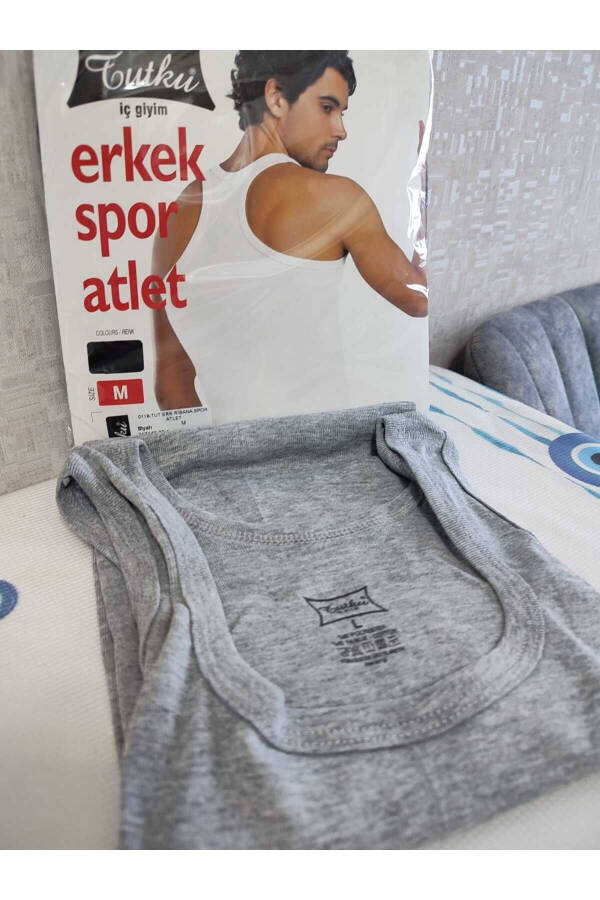 Erkaklar uchun paxtadan tikilgan ribana sport maykasi - 1