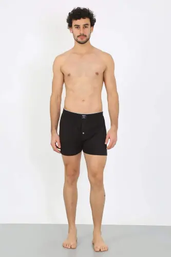 Erkaklar uchun Penye Boxer qora 40091 - 6