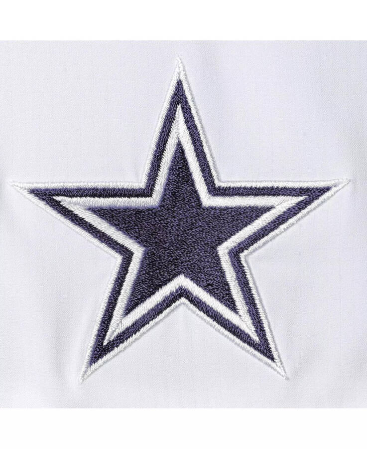 Erkaklar uchun PFG Oq Dallas Cowboys Tamiami Omni-Shade Tugmachali Ko'ylak Oq - 5