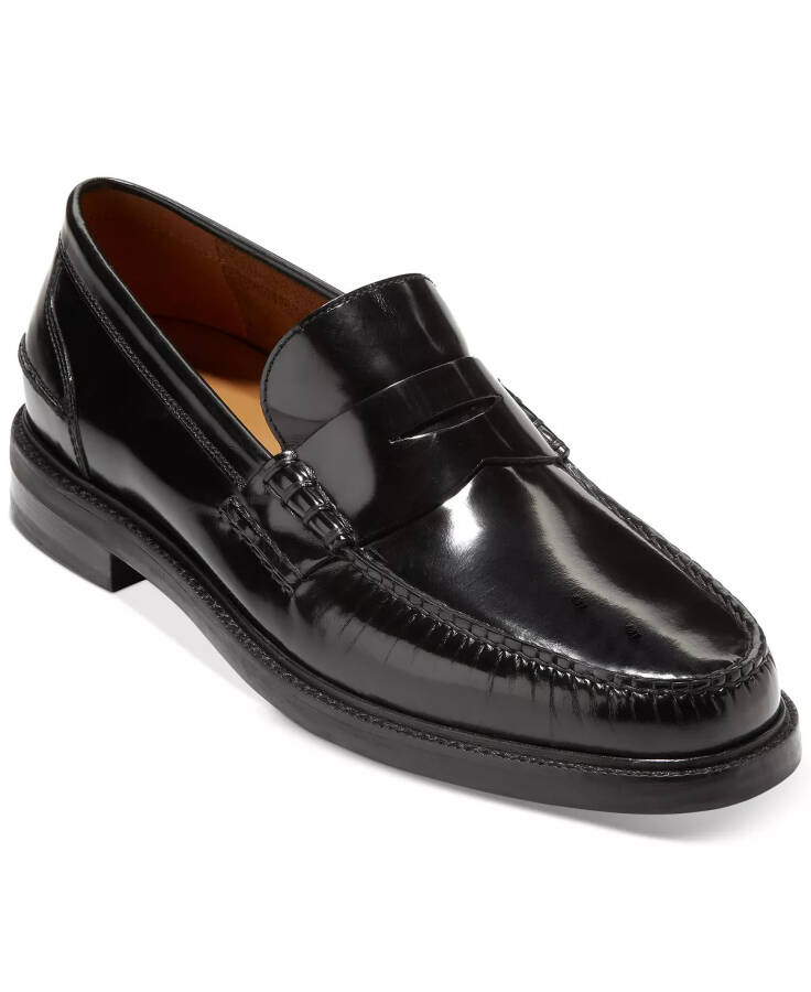 Erkaklar uchun Pinch Prep Slip-On Penny Loaferlar Qora Brushoff - 1