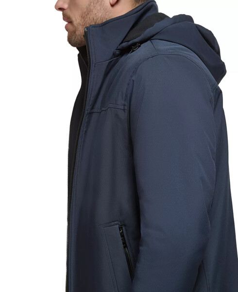 Erkaklar uchun Polar Fleece bilan qoplangan cheksiz cho'ziladigan ko'ylagi, True Navy - 5