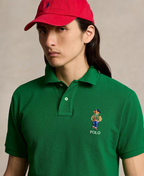 Erkaklar uchun Polo Bear Mesh Polo Ko'ylak Yashill - 3