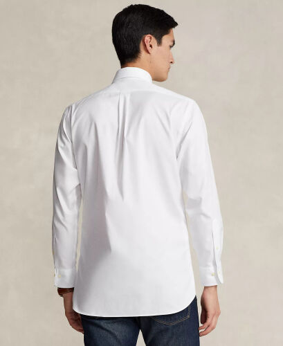 Men's Purepress Cotton Oxford Shirt-White - 3