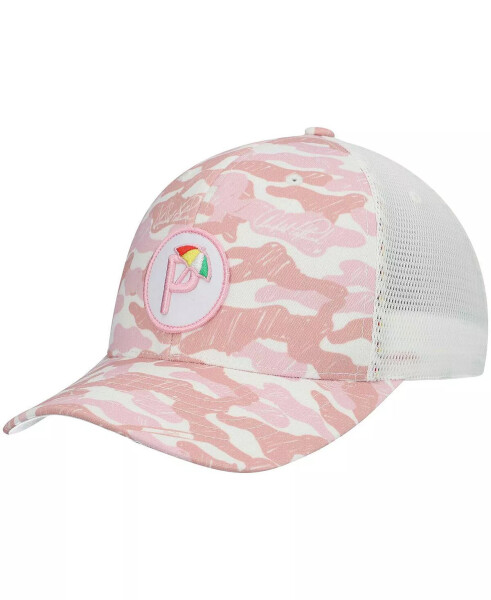 Erkaklar uchun pushti rangdagi Arnold Palmer Invitational Camo P Snapback shlyapa pushti - 1