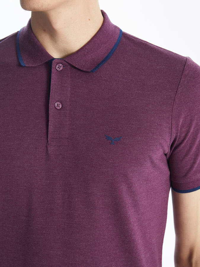 Erkaklar uchun qisqa yengli pike polo ko'ylagi - 11