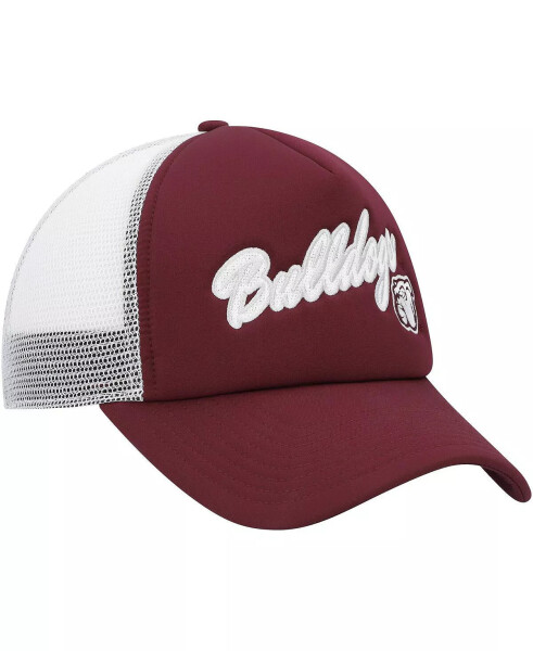 Erkaklar uchun qizil-jigarrang Mississippi shtati Bulldogs yozuvi bilan trucker Snapback qalpoqcha qizil-jigarrang - 8