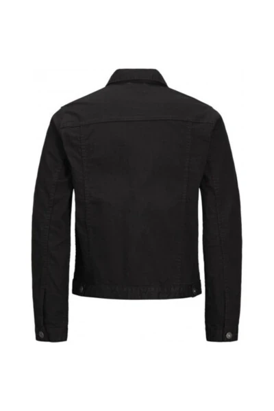 Erkaklar uchun qora jinsi kurtka - Alvin JJ kurtka AKM 528 - 3