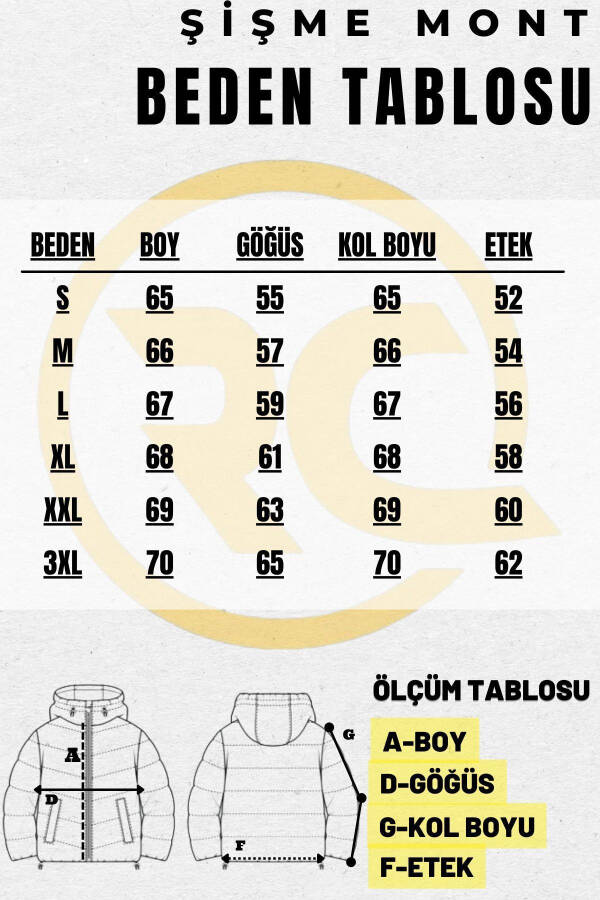 Erkaklar uchun qora rangli, ichki qismi junli, kaputli, shamol o'tkazmaydigan, shishgan qishki ko'ylagi - 16