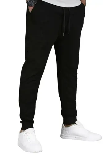 Erkaklar uchun qora rangli jogger shim - 1