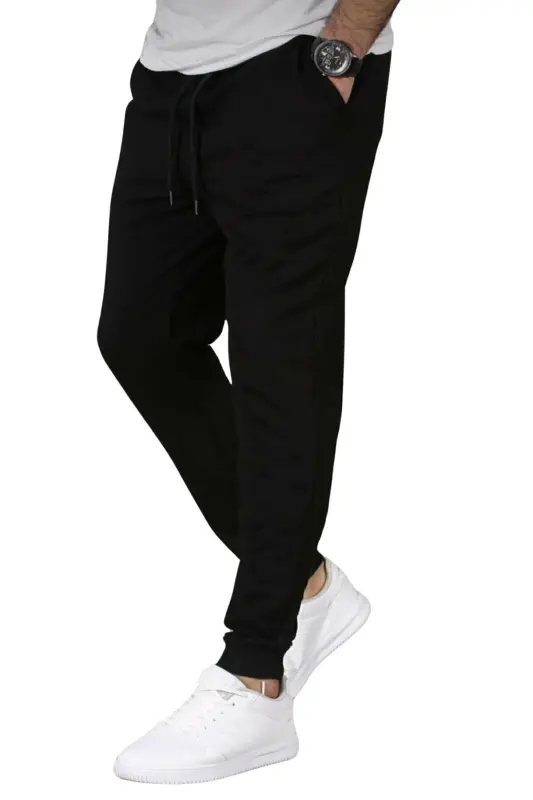 Erkaklar uchun qora rangli jogger shim - 7