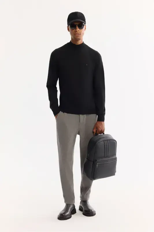 Erkaklar uchun qora triko kazak - 6