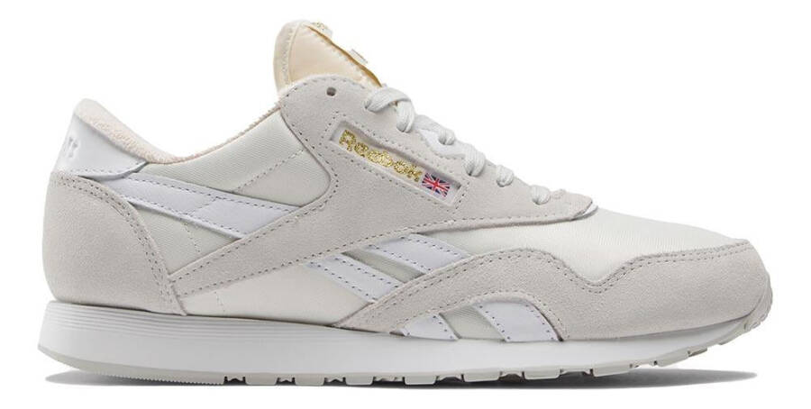 Erkaklar uchun Reebok CL NYLON Poyabzal O'lchami: 9 Pure Grey - White - Pure Grey Yugurish - 1