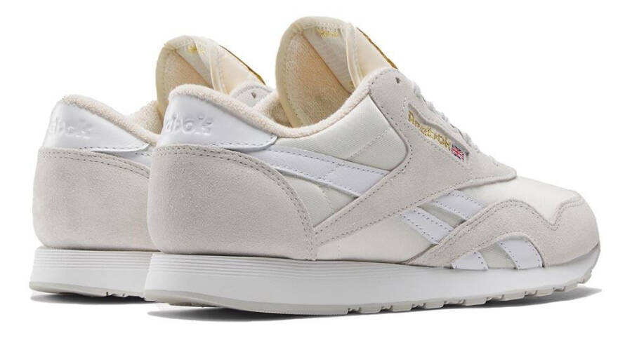 Erkaklar uchun Reebok CL NYLON Poyabzal O'lchami: 9 Pure Grey - White - Pure Grey Yugurish - 4