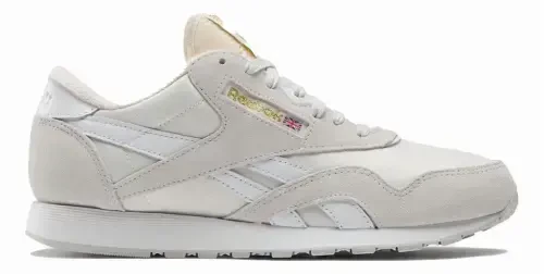 Erkaklar uchun Reebok CL NYLON Poyabzal O'lchami: 9 Pure Grey - White - Pure Grey Yugurish - 1