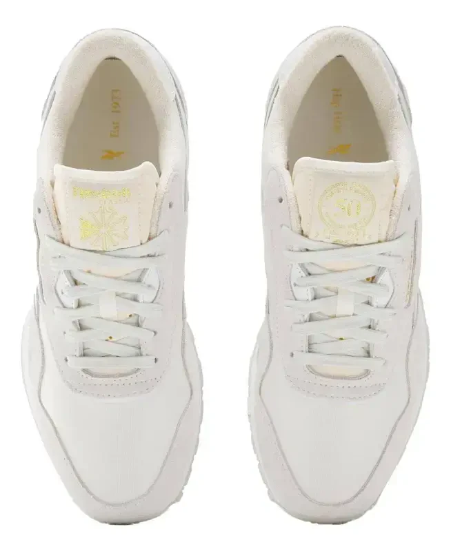 Erkaklar uchun Reebok CL NYLON Poyabzal O'lchami: 9 Pure Grey - White - Pure Grey Yugurish - 3