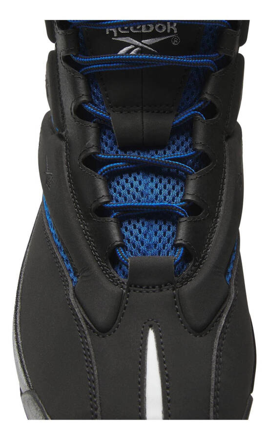 Erkaklar uchun Reebok THE BLAST Sport poyabzali, O'lchami: 11,5, Ranglari: qora, Vector Blue - White, Basketbol - 4