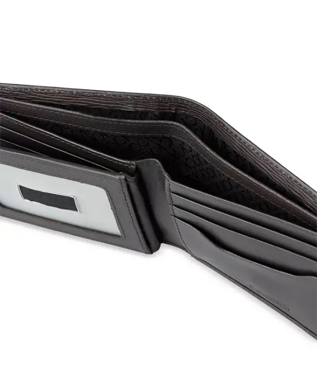 Erkaklar uchun RFID Slimfold Kengaytirilgan Sig'imli Hamyon - Jigarrang - 4