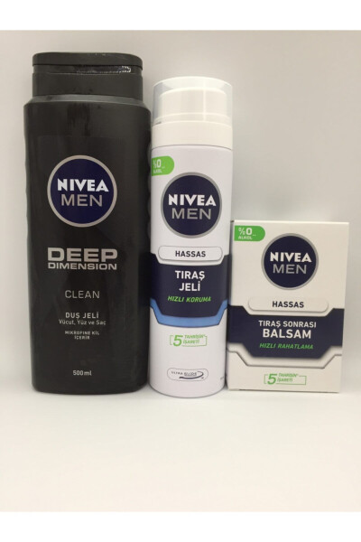 Erkaklar uchun sezgir teri uchun parvarish to'plami - NIVEA