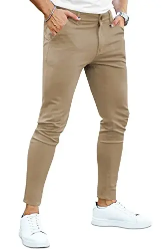 Erkaklar uchun shim tor bichimli elastik moda katakli shim tor oyoqli 